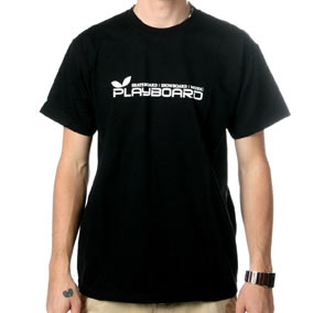 T-Shirt Men Playboard Logo Tee black M