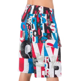 Blocked Boardshort youth quik red XL