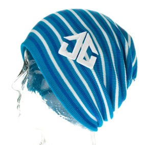 The Stripee Fresh Beanie white blue Uni